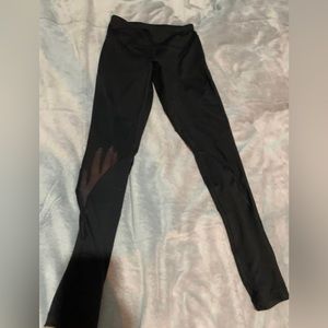 Black Mesh Leggings | Size Extra Small